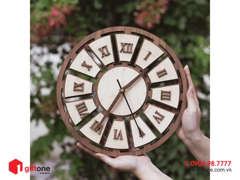 Đồng hồ gỗ quà tặng GO03 Đồng Hồ Gỗ Quà Tặng Go03