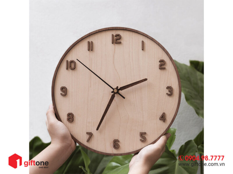 Đồng hồ gỗ quà tặng GO07 Đồng Hồ Gỗ Quà Tặng Go07