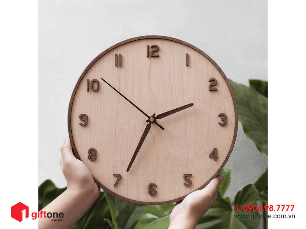 Đồng hồ gỗ quà tặng GO07 Đồng Hồ Gỗ Quà Tặng Go07