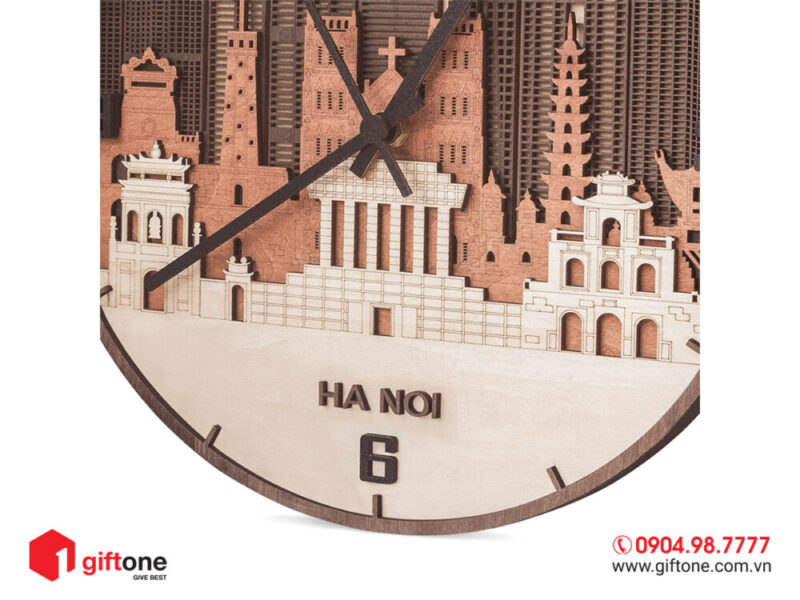 Đồng hồ gỗ quà tặng GO12 Đồng Hồ Gỗ Quà Tặng Go12
