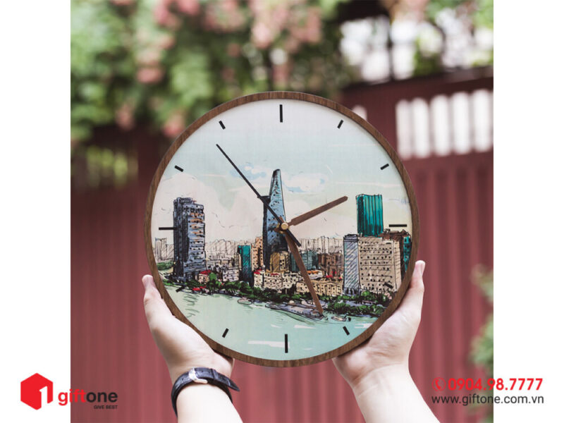 Đồng Hồ Gỗ Quà Tặng Go16