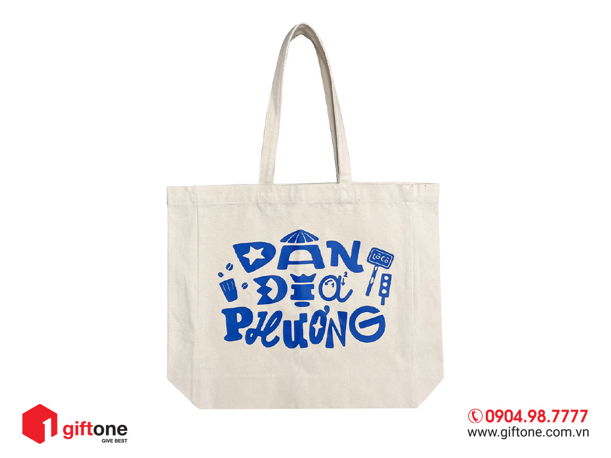 Túi vải Canvas GO25 túi canvas đáy rộng quà tặng doanh nghiệp