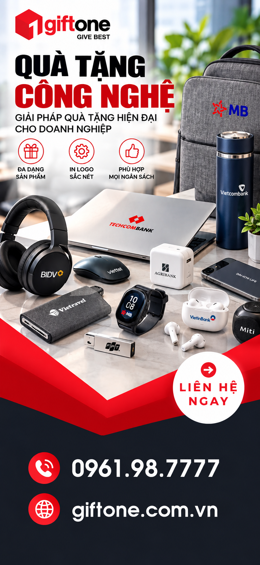 Quà tặng công nghệ cho doanh nghiệp Gift One
