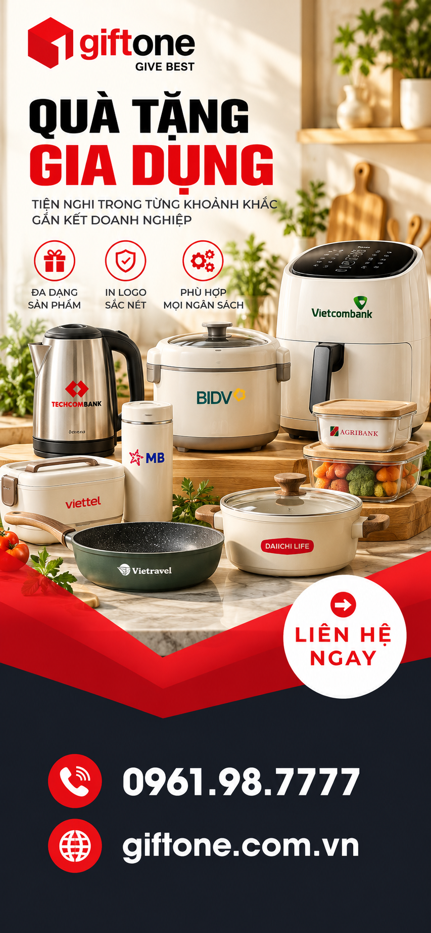 Quà tặng gia dụng tiện nghi doanh nghiệp Gift One