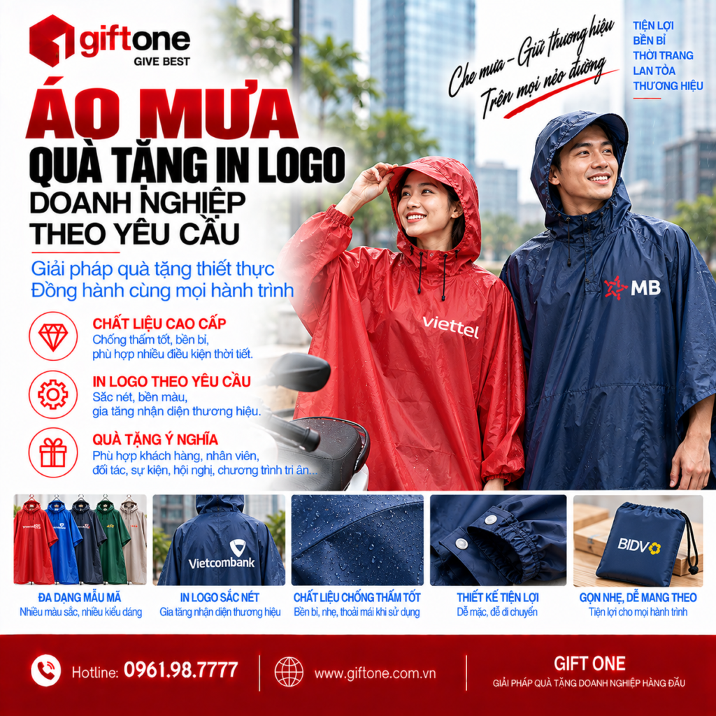 Áo mưa quà tặng
